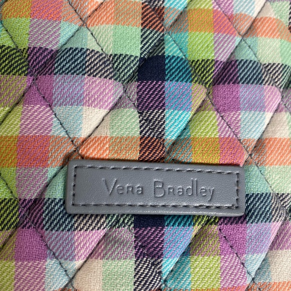 NWT Vera Bradley Essential Large Backpack in Gingham Plaid Size: 19”Hx14”Lx9”W main image 9